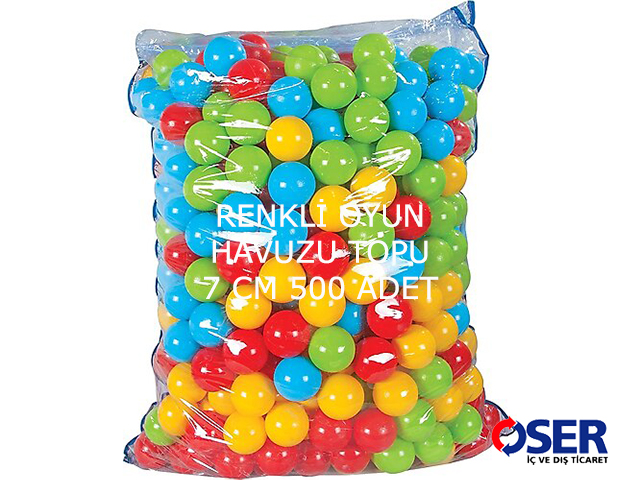 01 - 40093 - Renkli Oyun Havuzu Topu 500'Lü