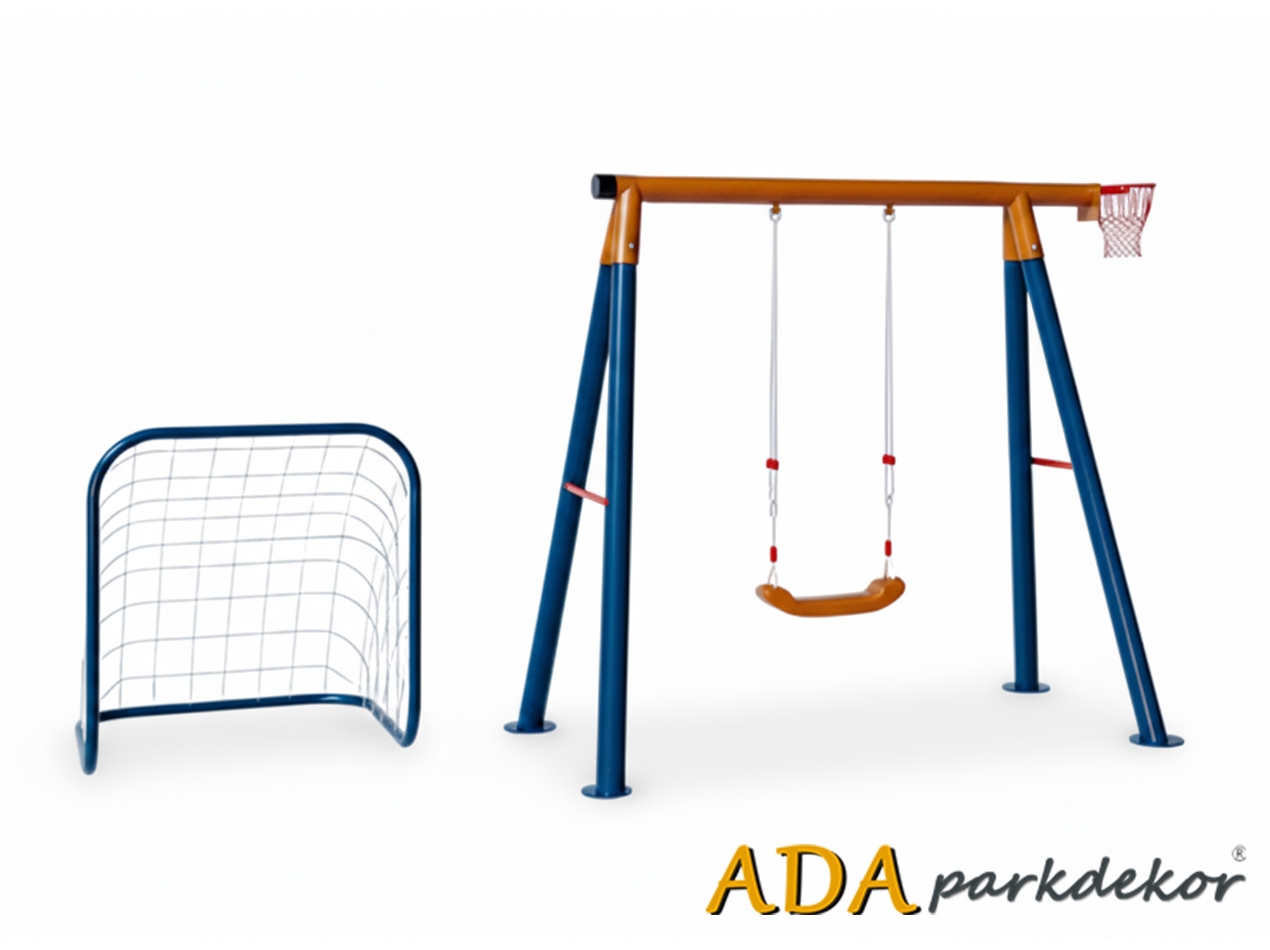 30711 - Metal Kaleli Bahçe Çocuk ve Salıncak Seti