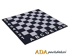 11-61510 Kauçuk Karo Bahçe Santranç Oyun Alanı