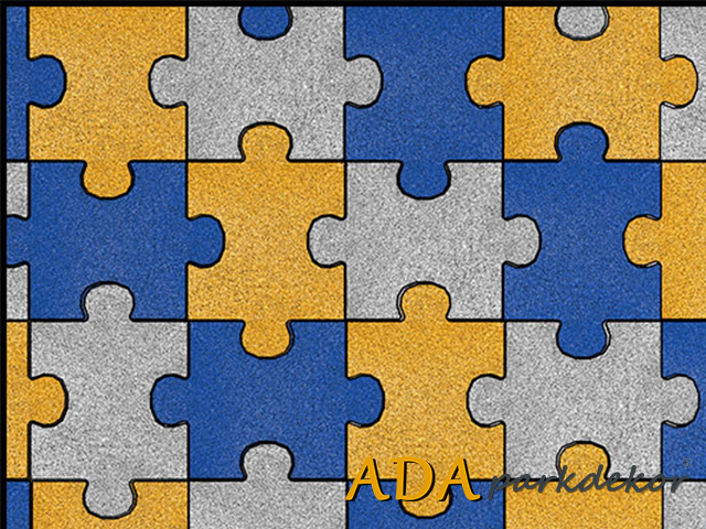 05-61006 Kauçuk Karo Zemin Kaplama (Sarı,Gri,Mavi)