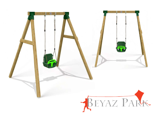 03 - 30605 - Ekonomik Ahşap Bebek Salıncak Seti