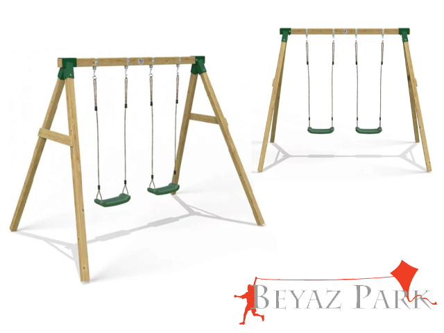 04 - 30610 - Ekonomik Ahşap Salıncak Seti İkili