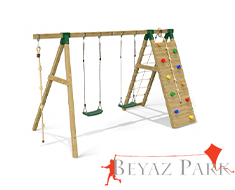 06 - 30625 - Ahşap Tırmanmalı Salıncak Seti