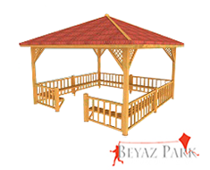 06 - 70131 Ahşap Kamelya Kare 400(L)x400(W)x300(H)