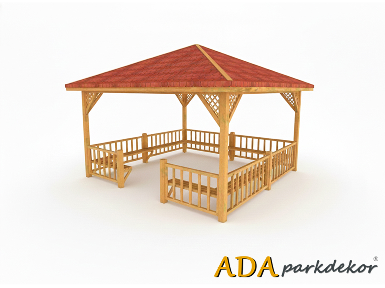 06 - 70131 Ahşap Kamelya Kare 400(L)x400(W)x300(H)