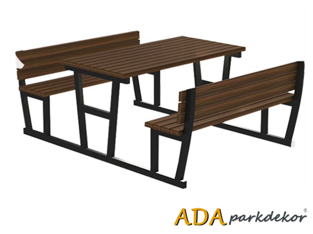 05 - 70553 Piknik Masası (Metal Ayaklı) 195(L)x190(W)x80(H)