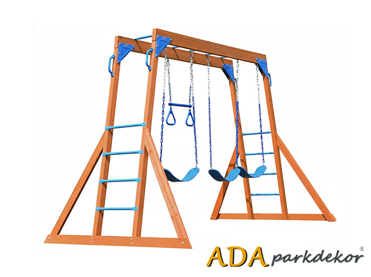 30670 Üçlü Ahşap Salıncak Seti