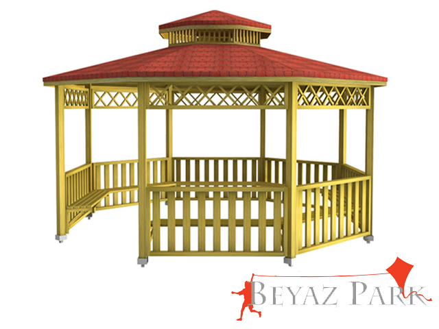 10 - 70171 Ahşap Kamelya Sekizgen 500(L)x500(W)x330(H)