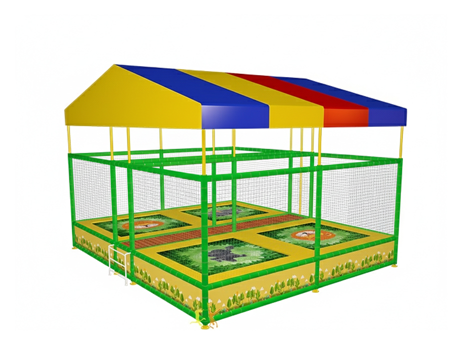 11 - 40677 - Çatılı Trambolin - Dörtlü