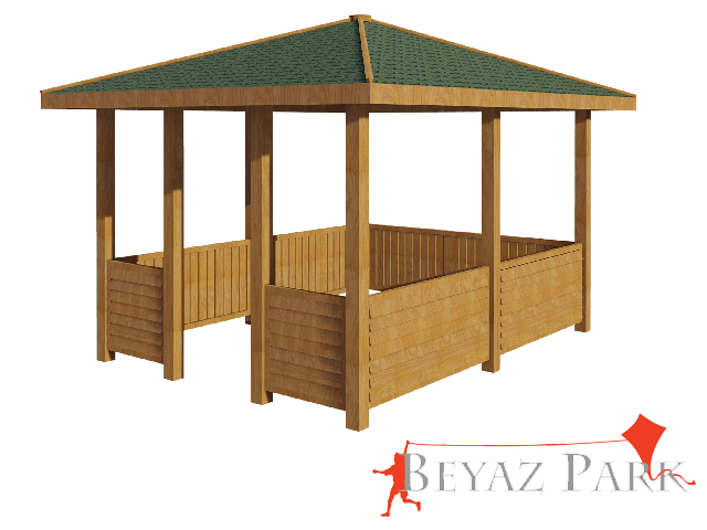 04 -  70216 Ahşap Kamelya Dikdörtgen 300(L)x400(W)x300(H)