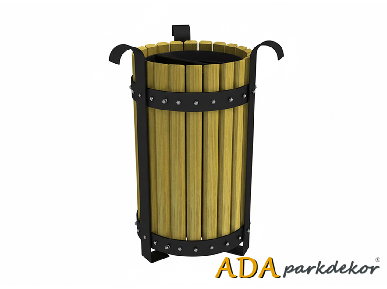 70909 Dış Mekan Ahşap Çöp Kovası 35(W)x57(H)