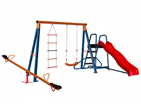 30722 - Çok Aktiviteli Kaydıraklı Bahçe Salıncak Seti