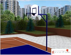   01- 60262 Antrenman Tipi Basketbol Potası Fiber Panya(90x120)