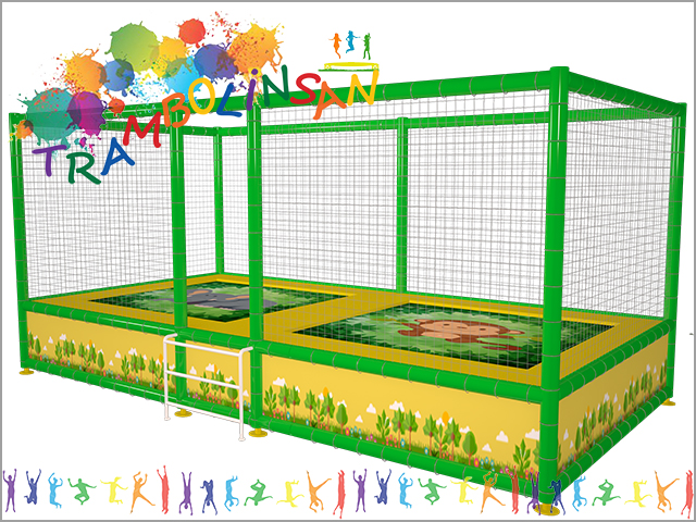 10 - 40646 - Trambolin (İkili File Korumalı) 305x515 cm