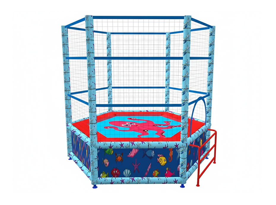 08 - 40618 - Step Trambolin (Altıgen File Korumalı) Çap:265 cm