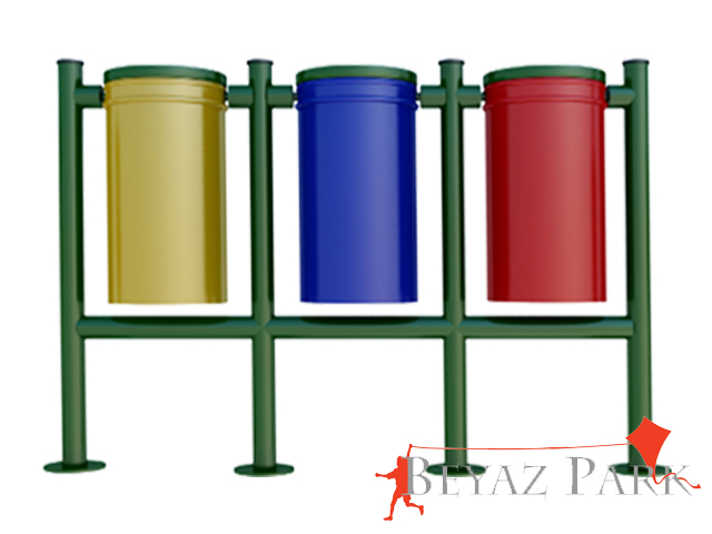 06 - 70975 Dış Mekan Geri Dönüşüm Çöp Kovası