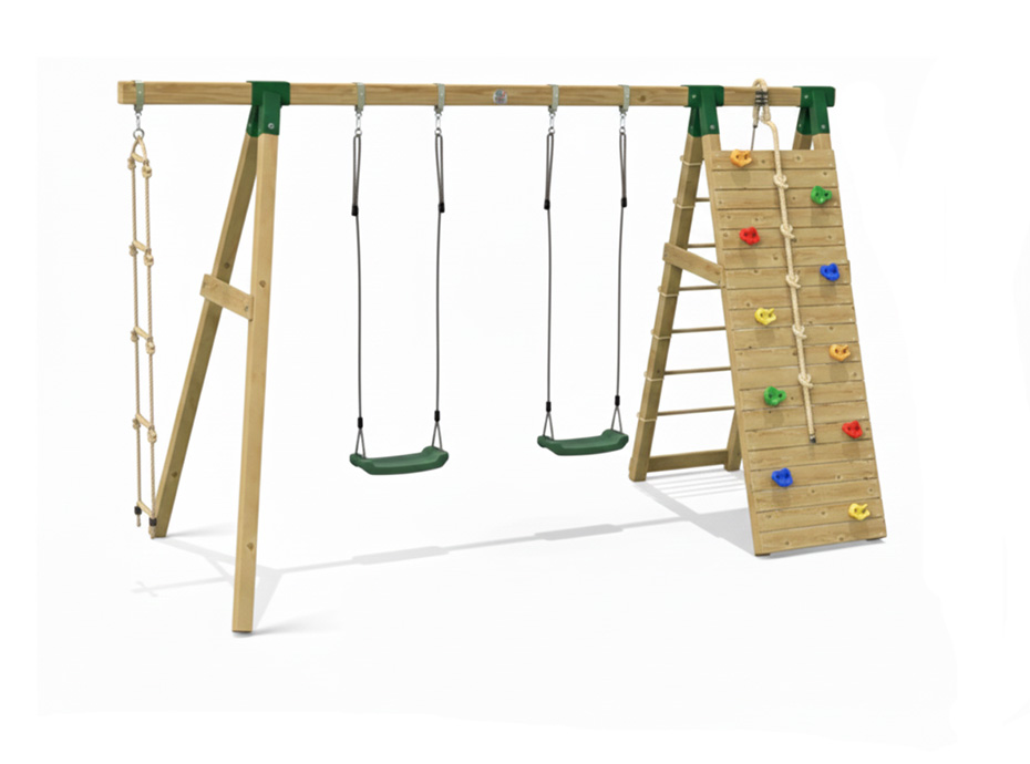 30625 Ahşap Tırmanmalı Salıncak Seti