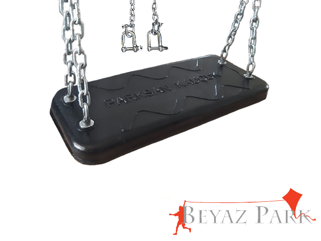 06 - Kauçuk Park Salıncak Oturağı ( Zincirli ) - Çocuk ve Yetişkinler için