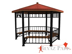 07- 70154 Metal Kamelya Altıgen 300(L)x300(W)x290(H)