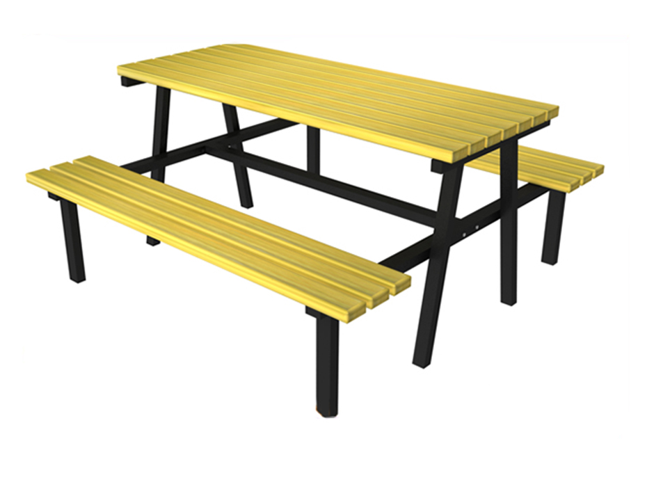 04 - 70542 Piknik Masası (Metal Ayaklı) 195(L)x180(W)x75(H)