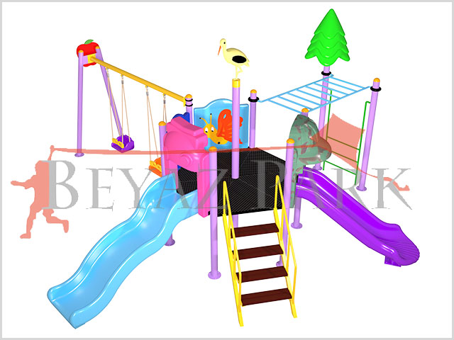 02 - 50851  Ekonomik Seri Çocuk Oyun Parkı