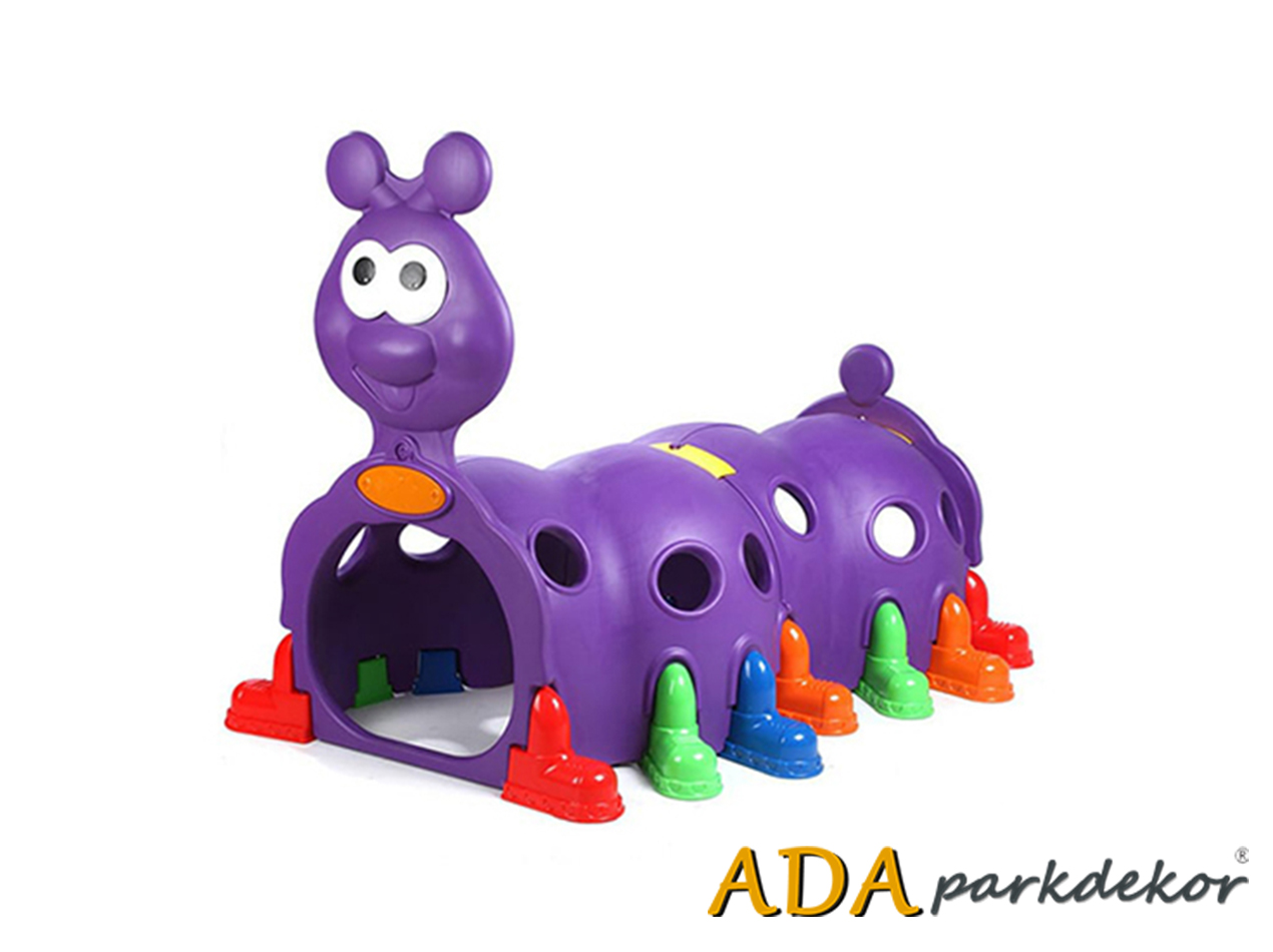 19 - 20904 - Plastik Mor Tırtıl Oyun Tüneli