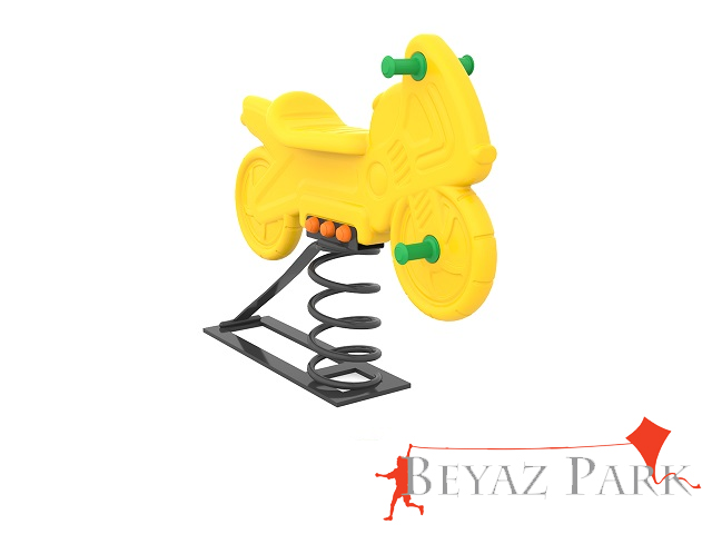 35 - Ekonomik Yaylı Park Zıpzıp (Pollietilen Motor Figürlü)