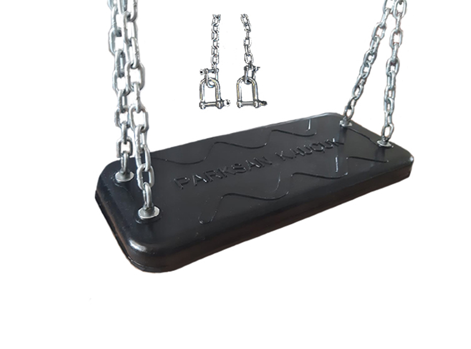 02 - Kauçuk Park Salıncak Oturağı ( Zincirli ) - Çocuk ve Yetişkinler için