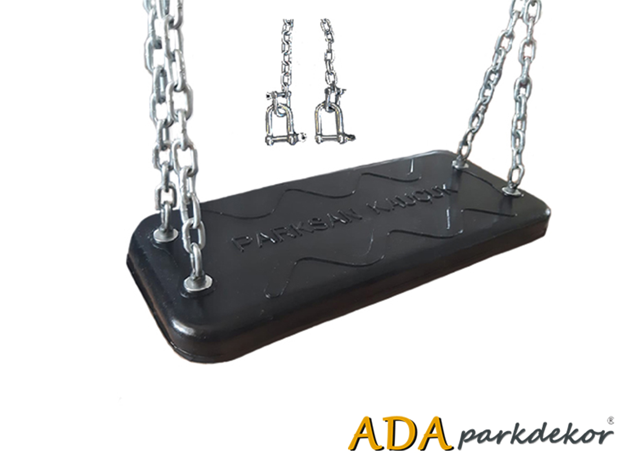 02 - Kauçuk Park Salıncak Oturağı ( Zincirli ) - Çocuk ve Yetişkinler için