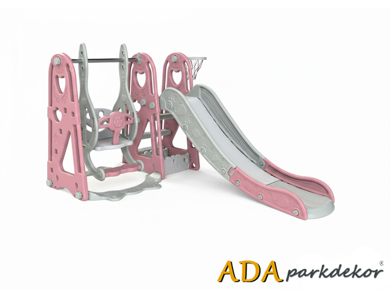 15 - 20536 - Mutlu Potalı Salıncak ve Kaydırak Seti