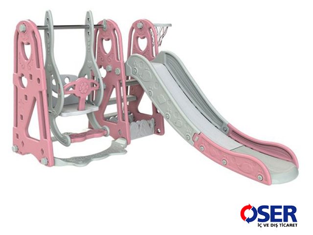 15 - 20536 - Mutlu Potalı Salıncak ve Kaydırak Seti