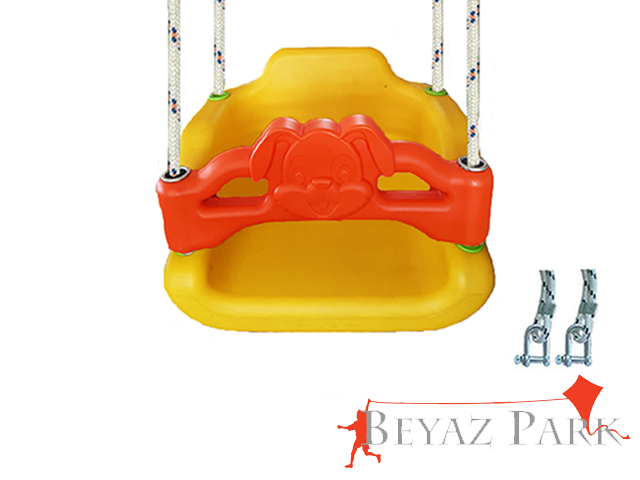 03 - Korumalı Salıncak Oturağı Metal Borulu (Halatlı)