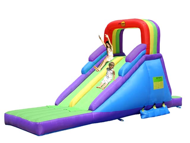 46 - 30501 - Şişme Oyun Parkı (İkili Gökkuşağı Kaydırak)