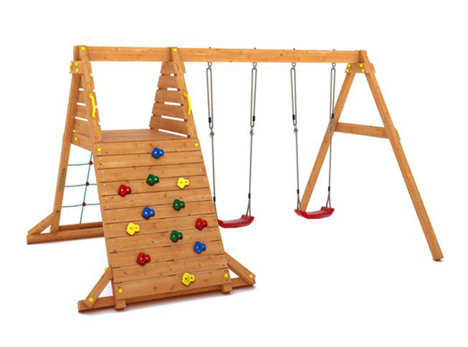 30673 Tırmanmalı İkili Salıncaklı Set